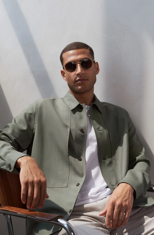 Overshirt aus Cool Wool Owe