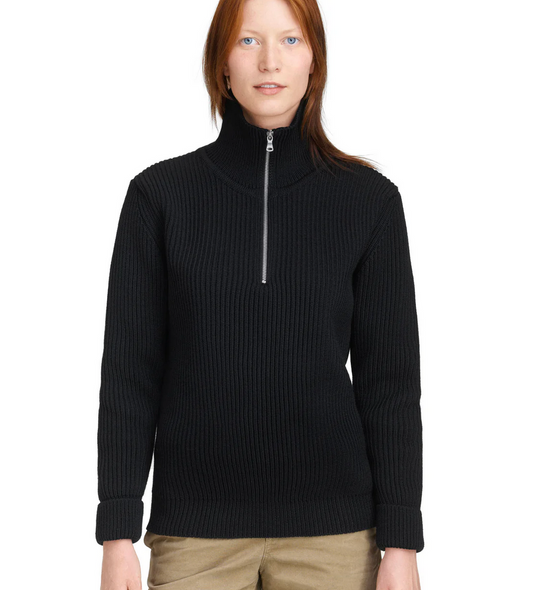 NAVY HALF-ZIP
