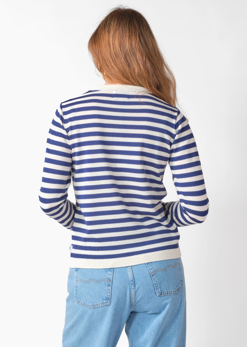 W’S BASIC STRIPE MERINO KNIT