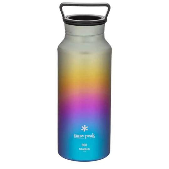 SNOW PEAK Titanium Aurora Bottle 800 ml - Rainbow
