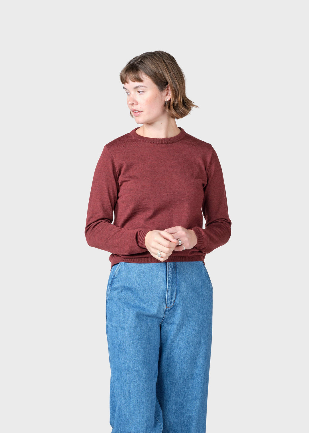 W'S BASIC MERINO KNIT